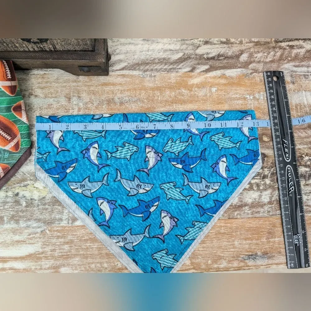 Hand Crafted Over the Collar Pet/Dog Bandanas Set of 3 Size X-Large